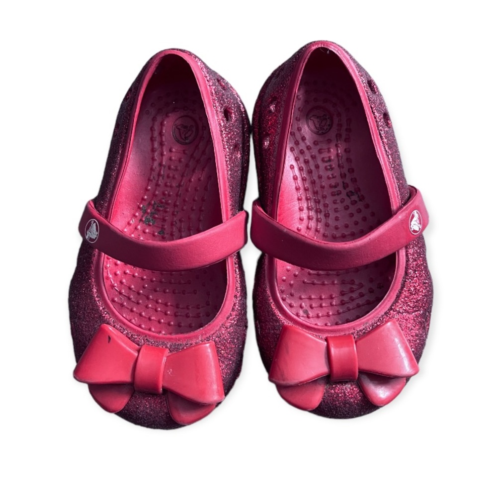❤️CROCS Mary Jane Hi-Glitter Shoes